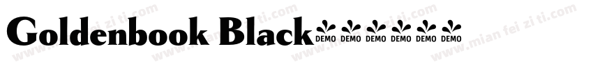 Goldenbook Black字体转换